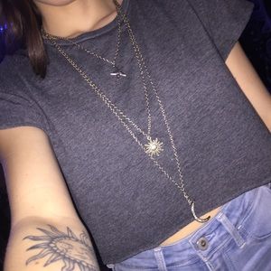 3 for $20! Star Sun and Moon Necklace NEVER WORN